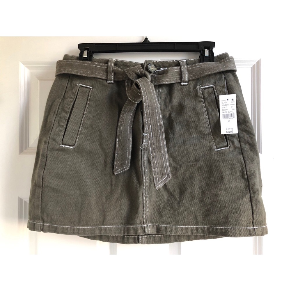PacSun Olive Skirt